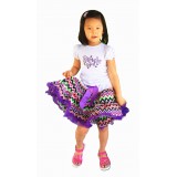 AM17048-Purple Chevron Birthday Girl Dress Up Gift Set